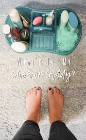 What S In My Sophomore Year Shower Caddy Renae Karissa College Bathroom Dorm Shower Caddy College Dorm Organization