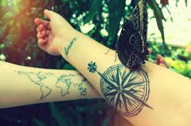 The Coolest Travel Tattoos | Wanderlust Inspired Tats ★ via Relatably.com