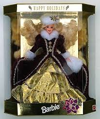 Barbie is a fashion doll manufactured by the american toy company mattel, inc. Pin By Kristy Bird On Walk Down Memory Lane Happy Holidays Barbie Holiday Barbie Collection Holiday Barbie Dolls