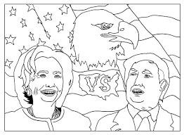 Printable happy presidents day coloring page. Us Presidential Elections 2016 Various Events Adult Coloring Pages