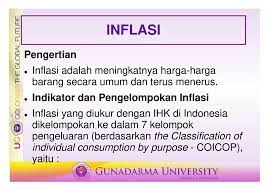 Artikel menjelaskan pengertian inflasi beserta penyebab, dampak, jenis dan cara mengatasi inflasi. Inflasi Pengertian Inflasi Adalah Meningkatnya Harga Harga Barang Secara Umum Dan Terus Menerus Indikator Dan Pengelompokan Inflasi Inflasi Yang Diukur Ppt Download