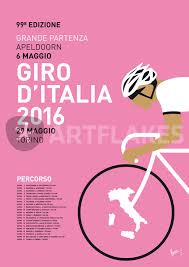 Giro d italia bicycle racing advertising print poster. My Giro Ditalia Minimal Poster 2016 Graphic Illustration Art Prints And Posters By Chungkong Artflakes Com