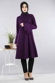 Puskullu Tunik Pwr2029 Mor Tunik Mankenler Mor