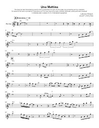 Tunescribers Una Mattina Sheet Music O copyright chester music limited. tunescribers una mattina sheet music