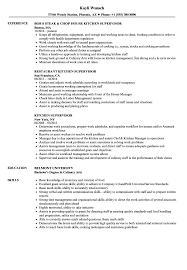 It can also provide you an easy way to optimize for ats by matching the resume keywords found in the. Kitchen Supervisor Resume Samples Velvet Jobs