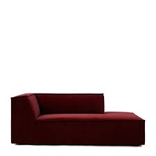 Sutherland quilted leather office chair, moon rock grey. Buy The Jagger Chaise Lounge Right Velvet Vineyard Burgundy Riviera Maison