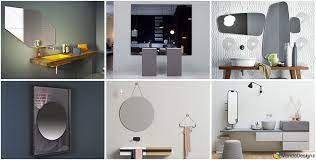 Sono tutti specchi senza cornice e contribuiscono a creare un arredamento moderno, e nella loro semplicità riescono a rendere l'ambiente più luminoso, accogliente ed elegante. 70 Specchi Per Bagno Moderni Dal Design Particolare Mondodesign It