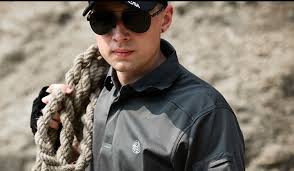 Shato Men's Short Sleeve Quick-Dry Polo Shirt