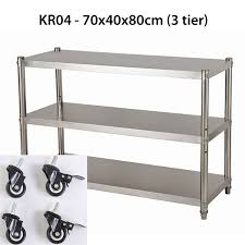 Stainless Steel Rack Stainless Steel Shelf Kitchen Racks Furniture Home Living Bathroom Kitchen Fixtures On Carousell