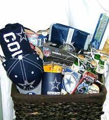 Fathers Day Sports Baskets By Starrsessentials On Etsy 65 00 Dallas Cowboys Gift Basket Cowboy Gifts Dallas Cowboys Gifts