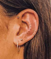 Ear Tattoo Earings Piercings Cute Ear Piercings Diamond Shape Earrings