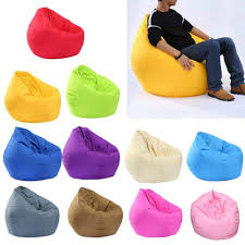 Unfilled Lounge Bean Bag Home Soft Lazy Sofa Cozy Single Chair Durable Furniture Bean Bag Sofa Bean Bag Chair Covers Bean Bag Chair