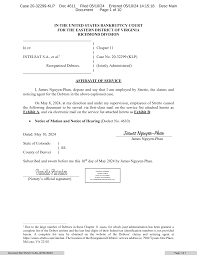 IN THE UNITED STATES BANKRUPTCY COURT FOR THE EASTERN DISTRICT OF VIRGINIA  RICHMOND DIVISION In re: INTELSAT S.A., et al.1 Reorg