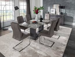 With a darkened look, the right angles and straight. Donatella Dining Table 2200mm Vida Living