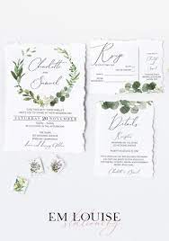Greenery Printable Wedding Invitation Set Instant Download Wedding Invitation Template Bundle Greenery Wedding Eucalyptus Wedding Diy Wedding Invitations Templates Wedding Invitation Templates Wedding Invitations Diy