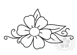 Baubles in christmas tree shape coloring page. Flower Ornament Coloring Page Flowers Templates