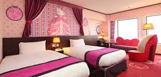 The hello kitty hotel experience comes complete with a themed room service breakfast menu, as well as a vibrant pink room featuring the famous feline. How About A Meow Velous Stay In A Hello Kitty Hotel Room Tokyo Japan