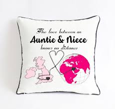Auntie Birthday Gifts For Aunt From Niece Custom Auntie Niece Pillow Uk World Map Gift Aunt Mothers Day Etsy Goddaughter Gifts Niece Quotes Birthday Quotes For Aunt