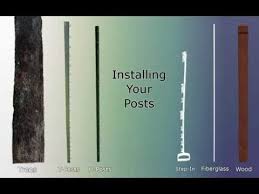 Electric fence posts with anchor. 2 Installing Posts For An Electric Fence Youtube