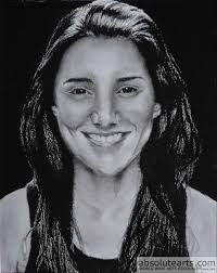 Beautiful Woman Charcoal Drawing By Jeremy Steeves