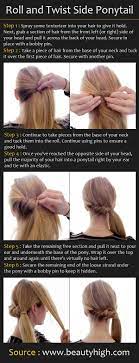 Roll And Twist Side Ponytail Pinterest Tutorial Ooooooo This Is Cute Imma Try It Tommorrow Hair Styles Hair Tutorial Hair Beauty