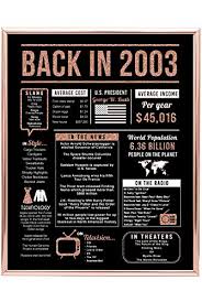 18th birthday gifts & ideas this is a big one, so their gift should be utterly original to live up to the occasion. Katie Doodle Rose Gold 18th Birthday Decorations Party Supplies Anniversary Centerpiece Gifts For 18 Year Old Girls Women Includes 8x10 Back In 2003 Print Unframed Rose Gold Pricepulse