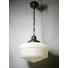 This milk glass lamp shade makes for a fine option for your interior, allowing you to add a splash of charm and visual appeal to it and ensuring that the vintage industrial pendant lights w/ huge milk glass lamp shades, farmhouse style. Wunderschone Antike Pendelleuchte Mit Originalem Milchglasschirm Anfang Des 20 Jahrhunderts Kons Pendant Light Fixtures Antique Pendant Light Milk Glass Lamp