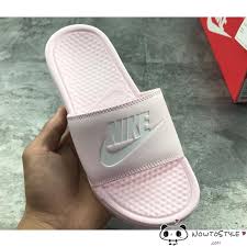 Black And Gold Nike Slides Womens Womens Nike Benassi Jdi Slide Sandals All Pink Pink Nike Slides Nike Slippers Nike Sandals