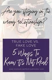 True love has a big heart and his compassionate fake love is cruel and very bad for your mental health. True Love Vs Fake Love 5 Ways To Know It S Not Real Inspirational Marriage Quotes Marriage Quotes Fake Love