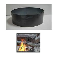 Round fire pit will fit right in with all of your backyard accessories. Steel Campfire Ring Fire Pit Liner 60 X 14 Buy Online In Dominica At Dominica Desertcart Com Productid 122796377