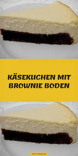 Kasekuchen Mit Brownie Boden Food Desserts Cheesecake