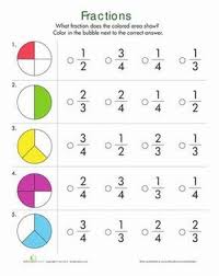 First Grade Fractions Worksheets Fractions Quiz Math Fractions Fractions Worksheets Second Grade Math