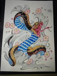Oriental Snake For Tattoos Japanese Snake Tattoo Foo Dog Tattoo Snake Drawing