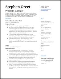 5 program manager resume samples for 2020