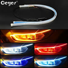 Ceyes 2 Pieces Lampes Automatiques Pour Voitures Drl Led Feux De Voiture Style In 2020 Running Lights Car Lights Light Accessories