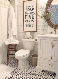 24 Ideas To Decorate And Organize A Small Bathroom With A Tight Budget Modern Farmhouse Bathroom Farmhouse Bathroom Decor Bathrooms Remodel