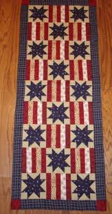 Instructions Only Stars And Stripes Patriotic Quilted Table Etsy Patriotic Quilts Quilted Table Runners Patterns Quilted Table Runners