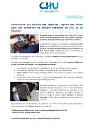Dear sir, thank you for your letter of 4th of february. Informations Aux Familles Des Residents En Ehpad Centre Hospitalier Universitaire De La Reunion