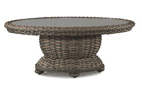 A coffee table is one of the most functional pieces of furniture in a home, but that doesn't mean that it shouldn't showcase your design aesthetic﻿. Lane Venture South Hampton Glass Top Oval Coffee Table