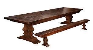 Plank Farmhouse Trestle Dining Table Set Bench Rustic Extending Solid Wood 2 Dining Table Trestle Dining Tables Table And Bench Set