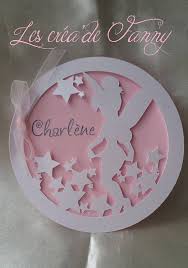 Faire Part Naissance Et Ou Bapteme Clochette Avec Etoile Kirigami Christening Fairy Birthday Party