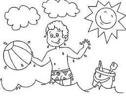 Summer beach ball coloring page. Beach Coloring Pages Coloring Pages For Kids And Adults