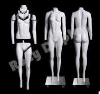Female Invisible Ghost Mannequin Removable neck and Arms #MZ-GH2--S