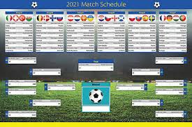 Uefa euro 2020 match schedule. Euro 2020 2021 Football Match Wall Chart Planner Fixtures Schedule Poster 4 24 Picclick