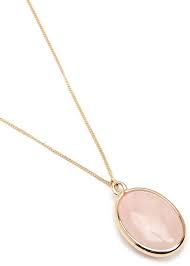 Forever 21 Faux Rose Quartz Pendant Necklace Rose Quartz Necklace Pendants Quartz Crystal Necklace Pendants Rose Quartz Pendant
