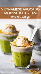 Vietnamese Avocado Mousse Ice Cream Kem Bo Delightful Plate Recipe Asian Desserts Asian Dessert Recipe Vietnamese Dessert