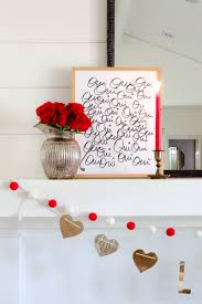 February is going by so fast, for some reason i was thinking that valentine's day was next week. Chic Valentine S Day Mantel Decor Modern Glam