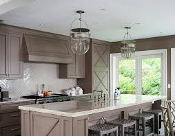 4.6 out of 5 stars. Taupe Kitchen Cabinets With Gray Glass Herringbone Tiles Transitional Kitchen