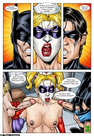 Batman And Nightwing Discipline Harley Quinn comic porn | HD Porn Comics