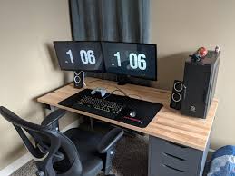 My Wife Made Me Move My Ikea Station To The Guest Room Desk Setup Small Home Offices Gerton Ikea